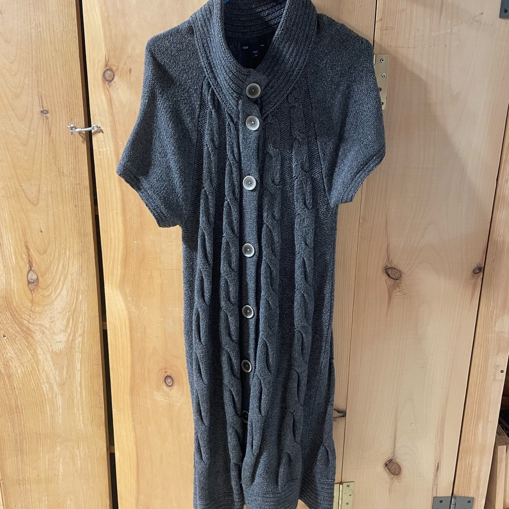 Gap gray long cardigan